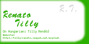 renato tilly business card